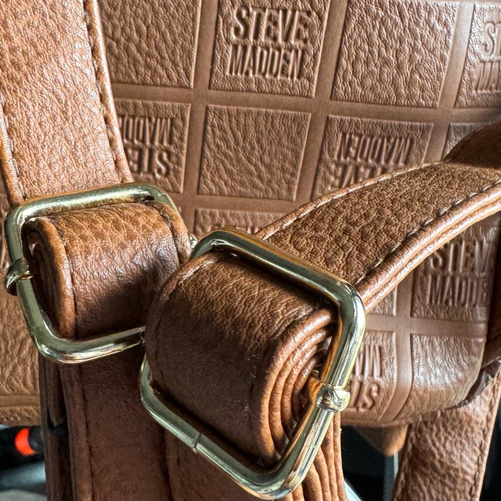 Steve Madden Tan Textured Mini Backpack - Picture 9 of 15